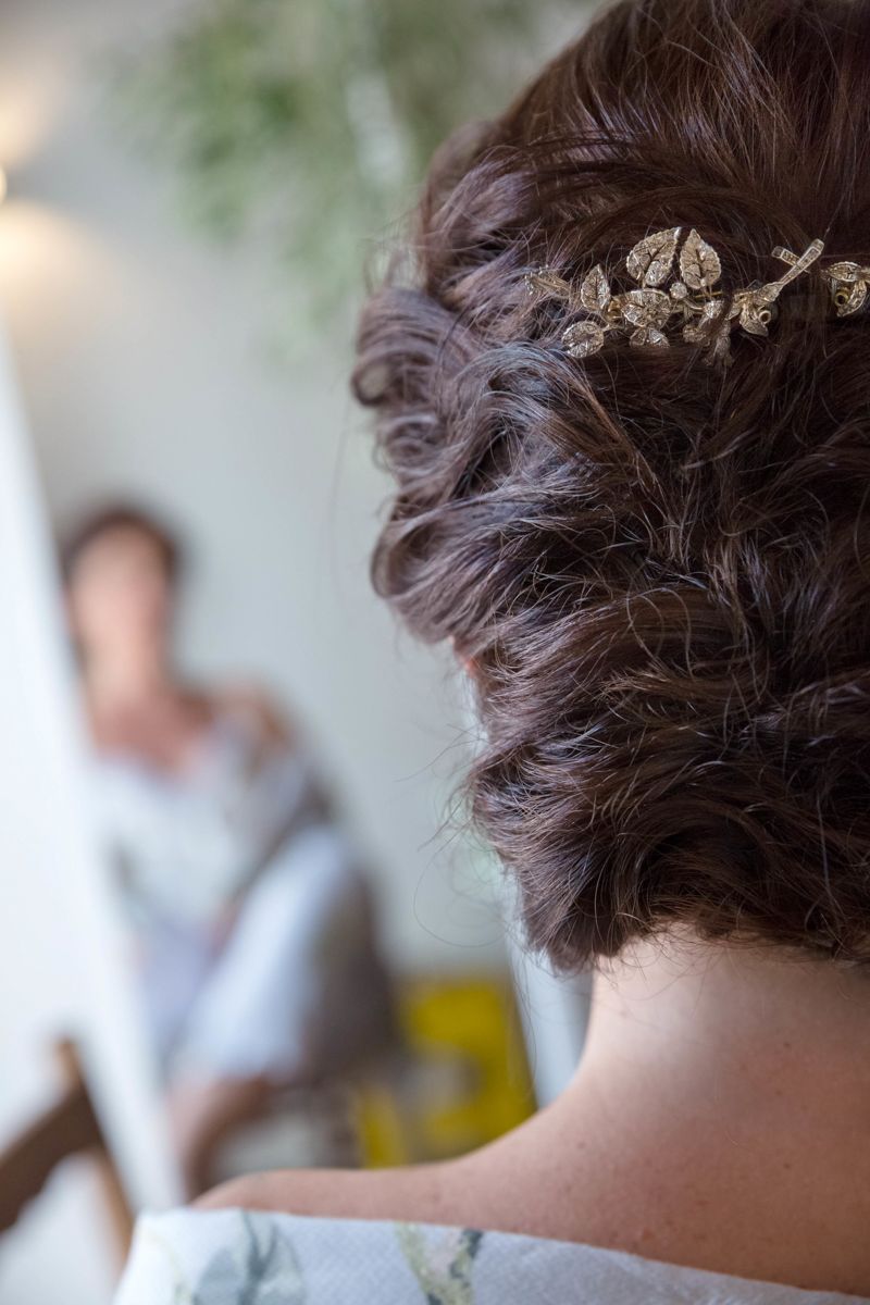 Reportagem de casamento na Herdade da Mingorra - preparativos da noiva e penteado