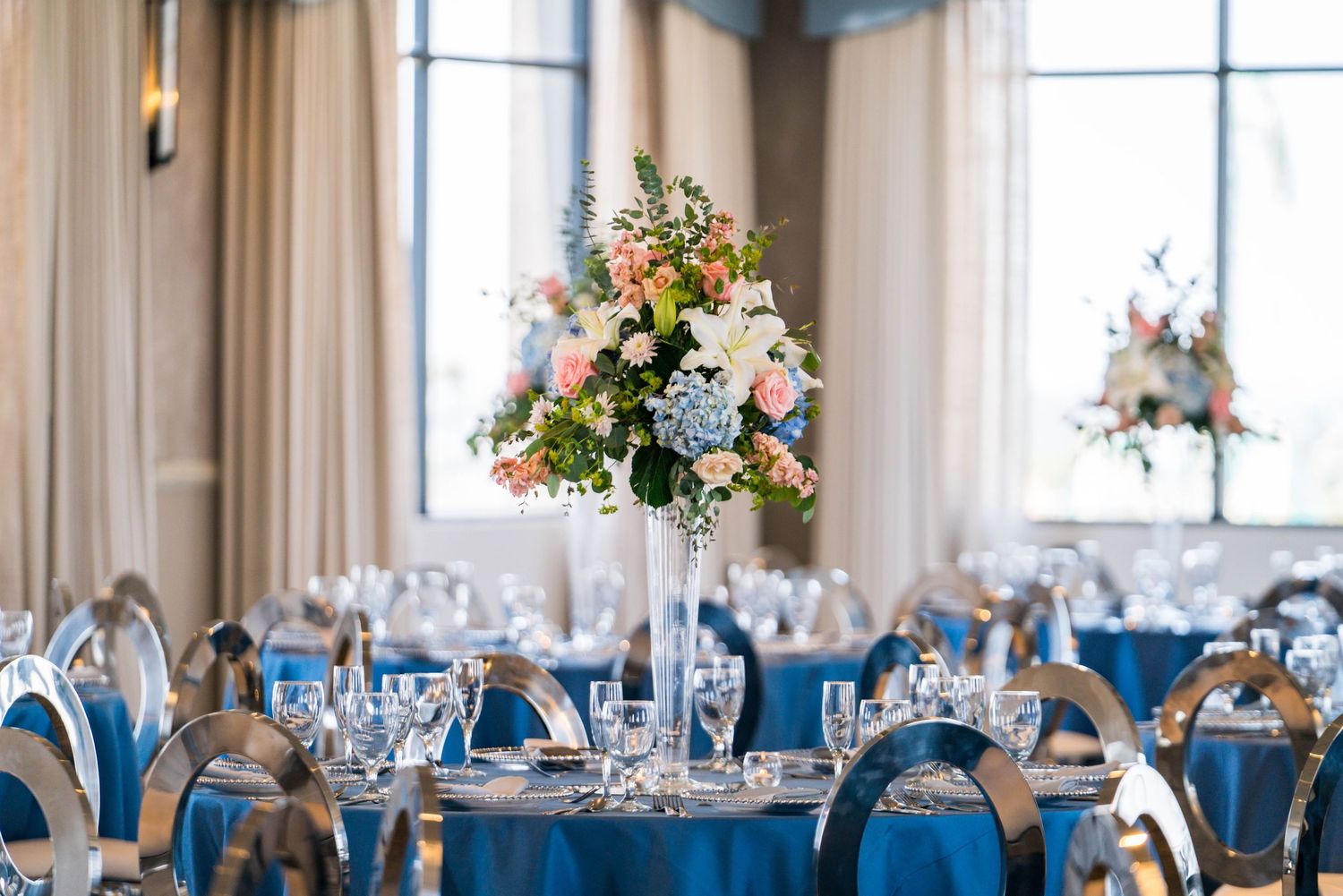 Hotel ballroom set up