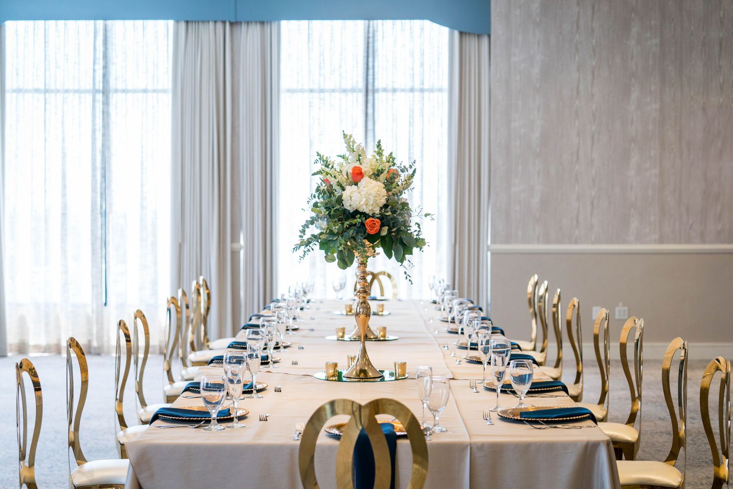 Table set for a wedding