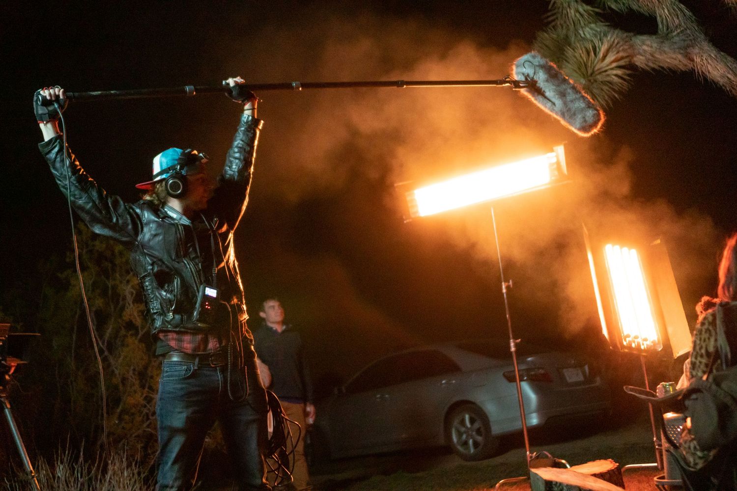 Behind the scenes at a feature film shoot