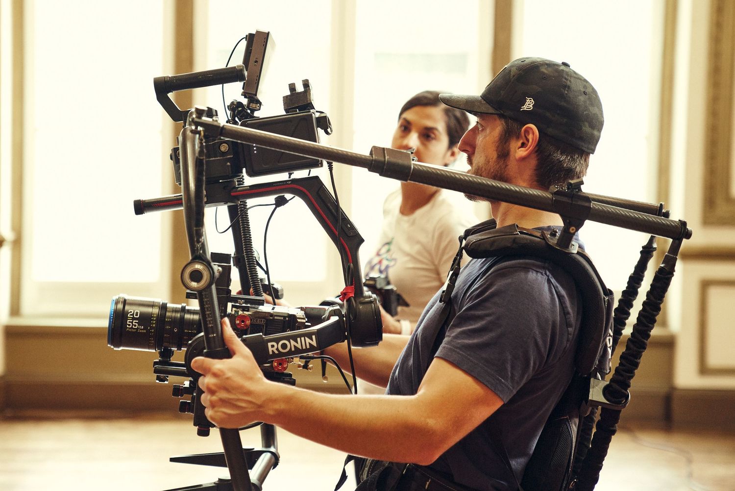 Behind the scenes with camera equipment