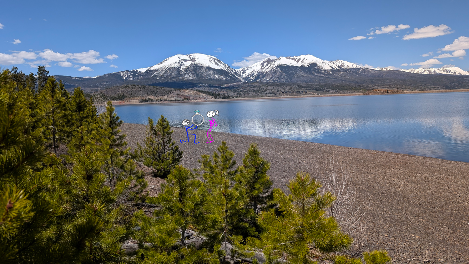 This is a sample of a scout image I send to clients after I found their potential marriage proposal location in the mountains 1