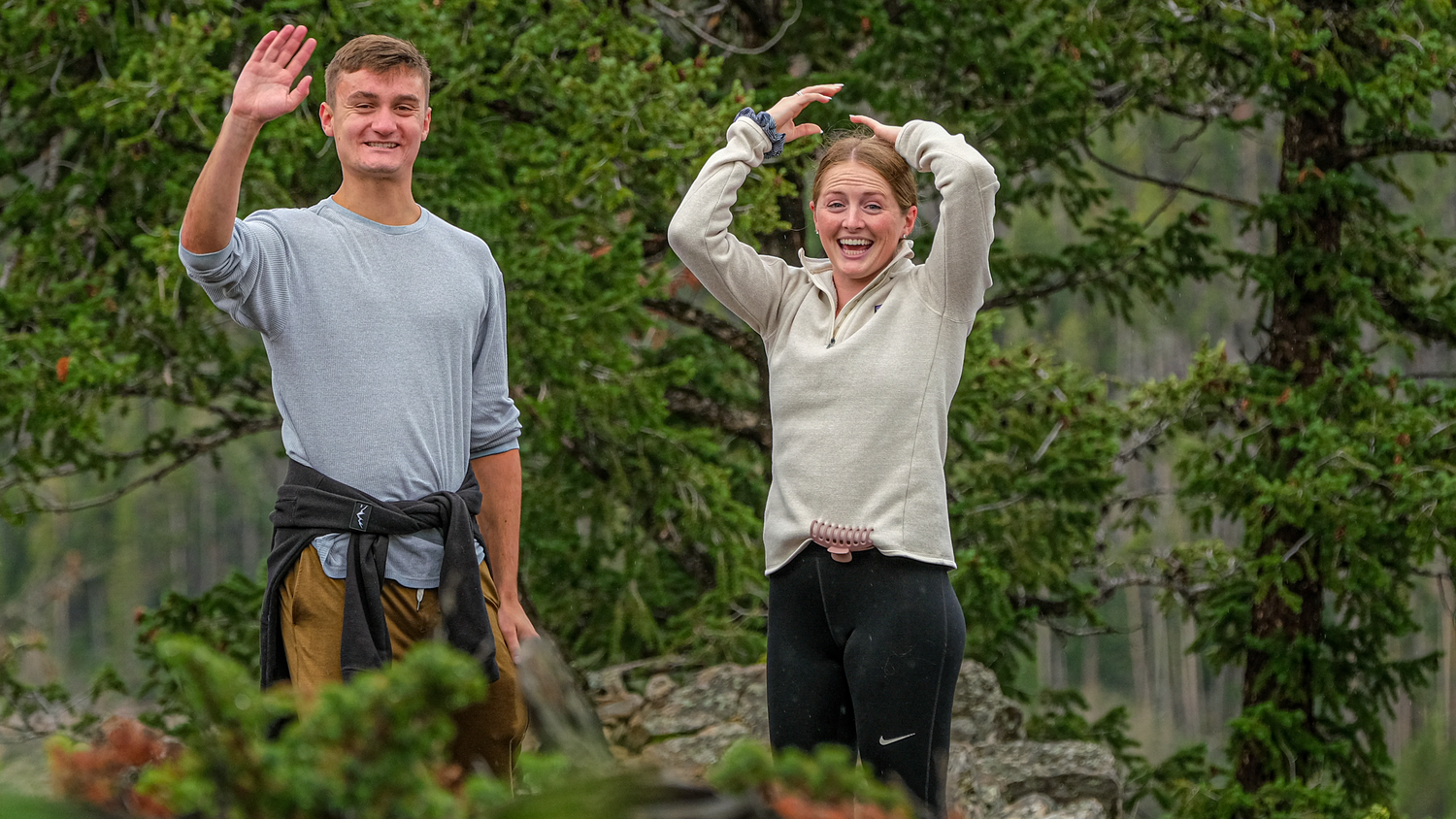Hidden photographer is revealed near Breckenridge, CO after she said yes to his surprise marriage proposal.