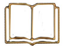 Minimal wedding design graphic of open book symbol