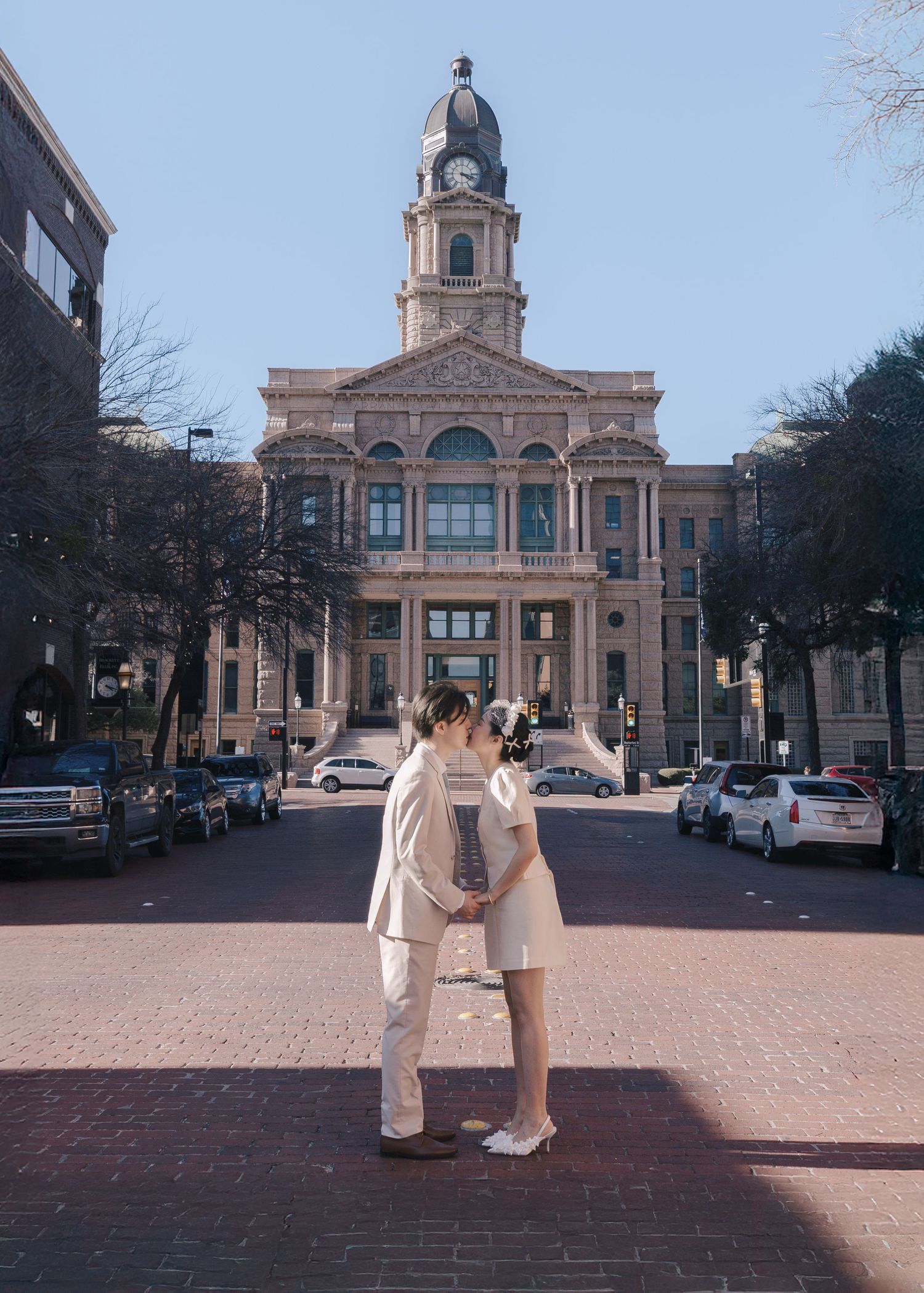 the Tarrant County historic courthouse wedding photos