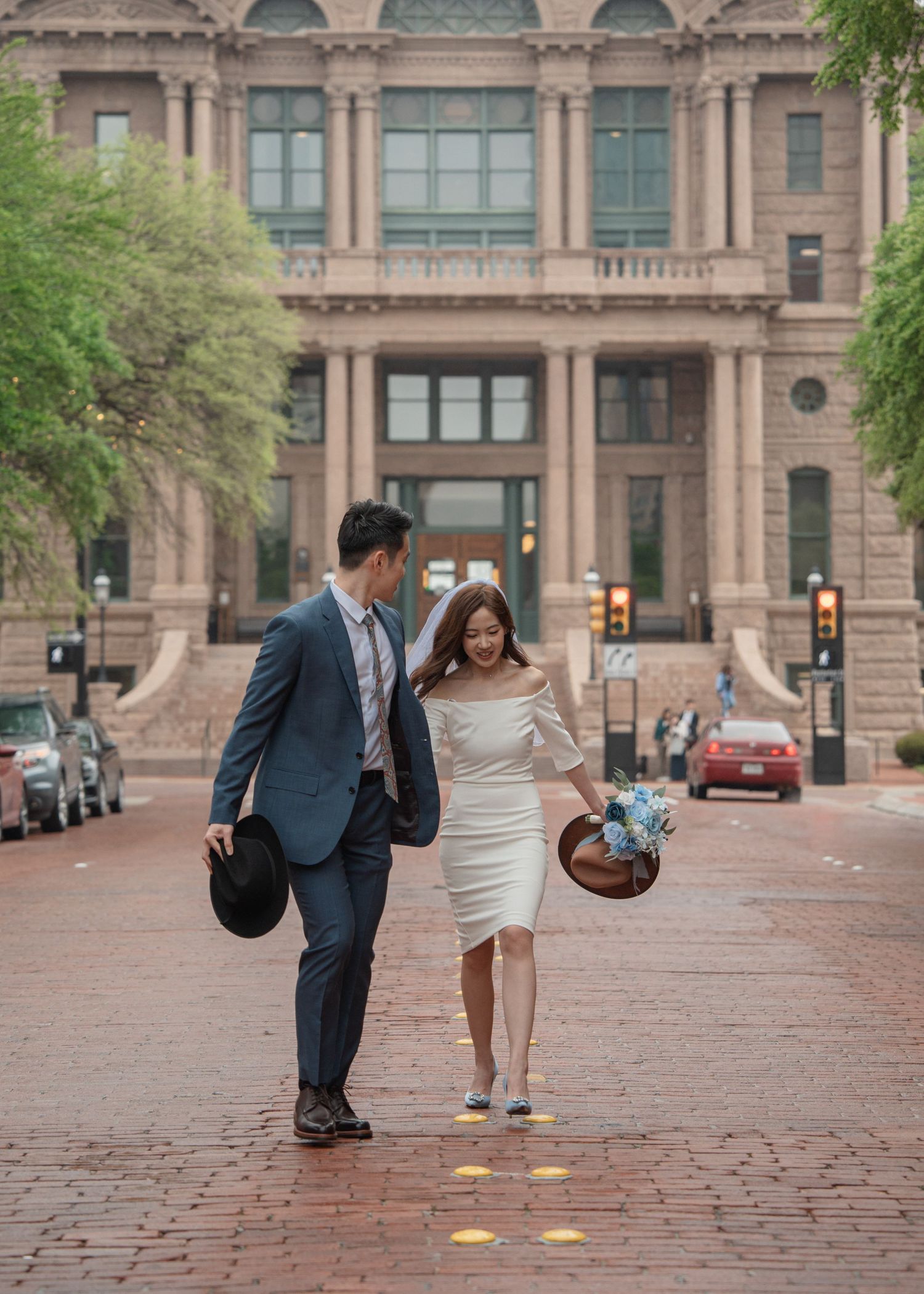 the Tarrant County historic courthouse wedding photos