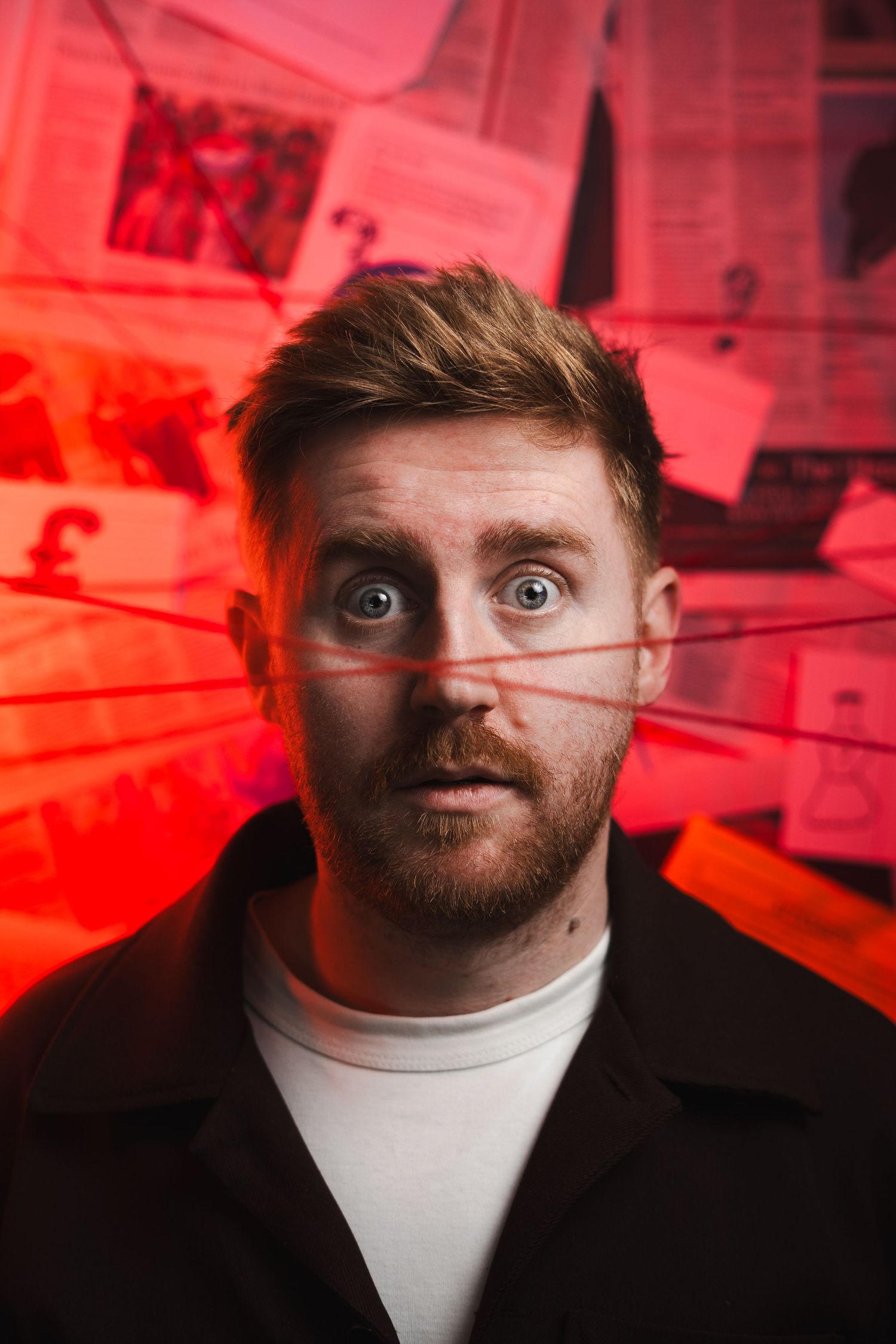 Comedy poster shoot scotland. Scottish photographer.