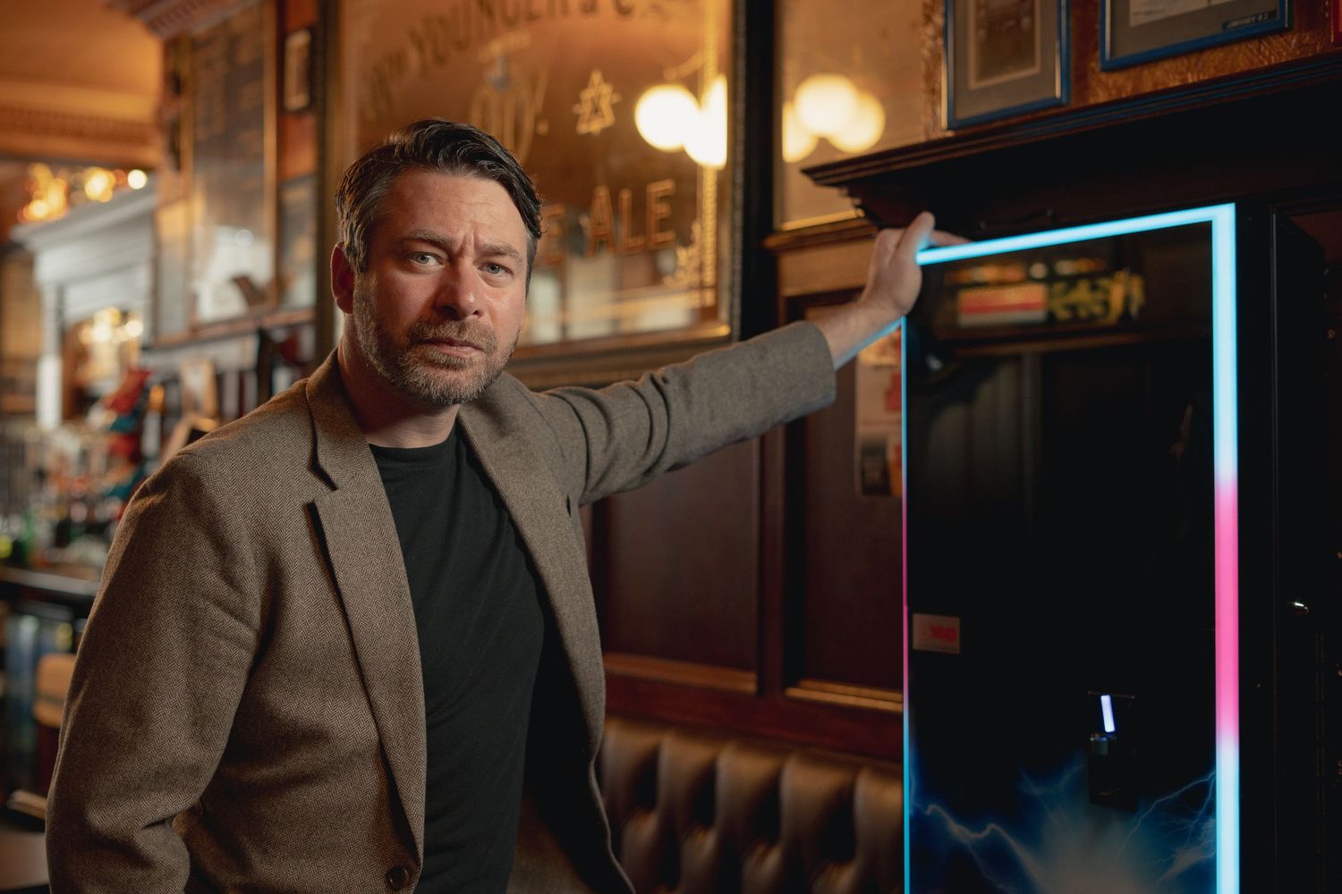 Portrait shoot, pub, Ayrshire.