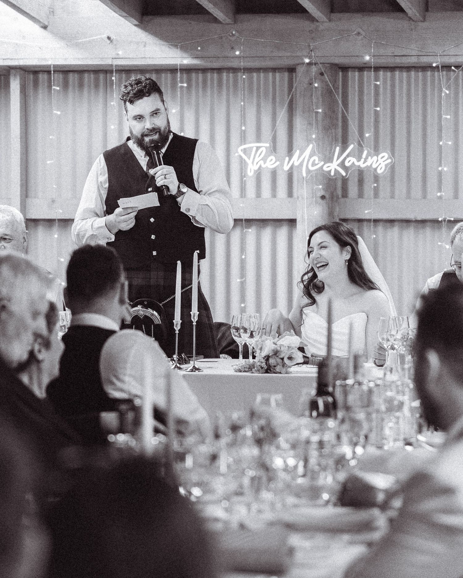 Knockraich Farm wedding photography.