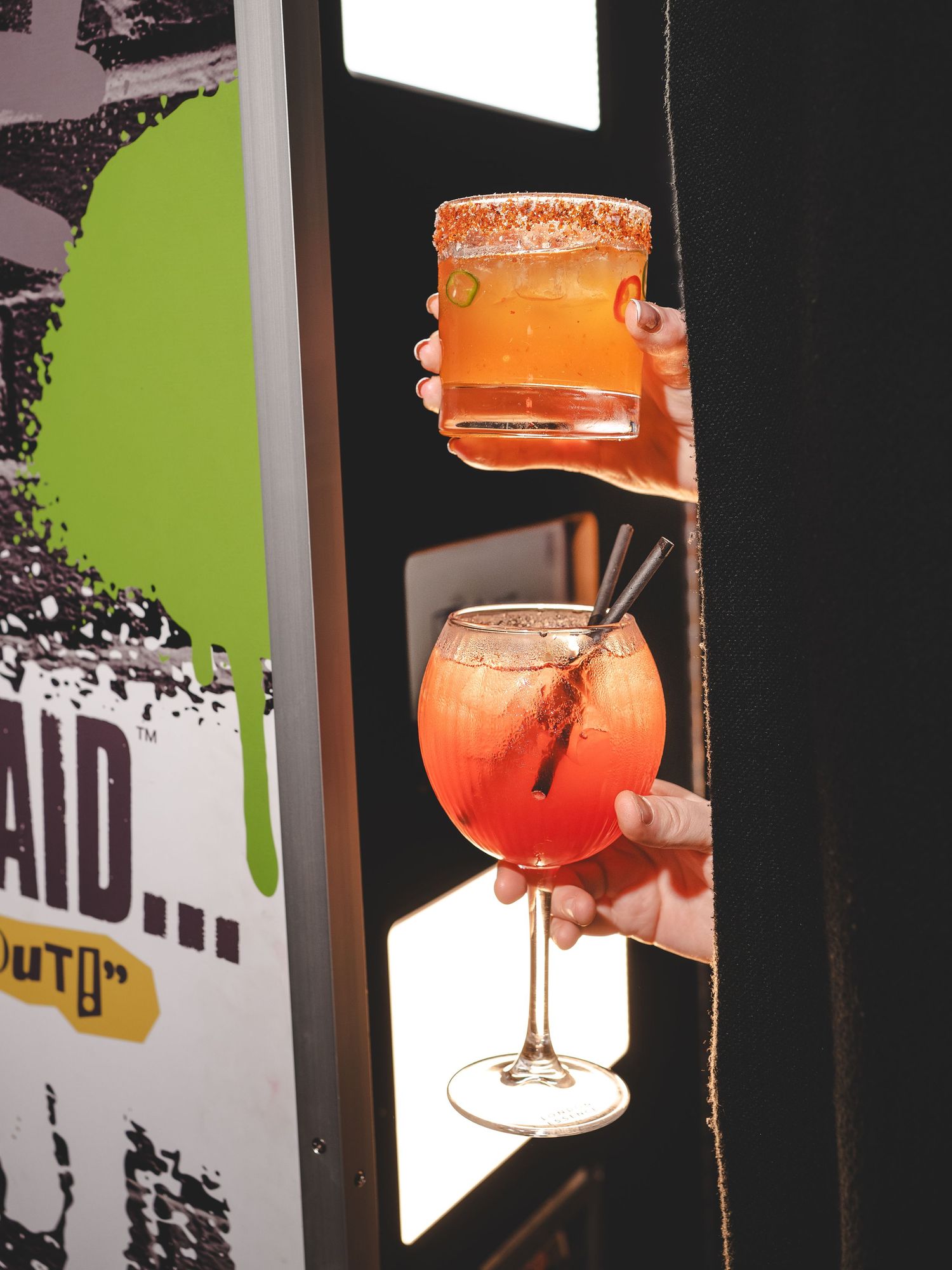 Brand shoot, food, restaurant, scottish photographer. Cocktails. Bar shoot. Nonna Said Pizza.