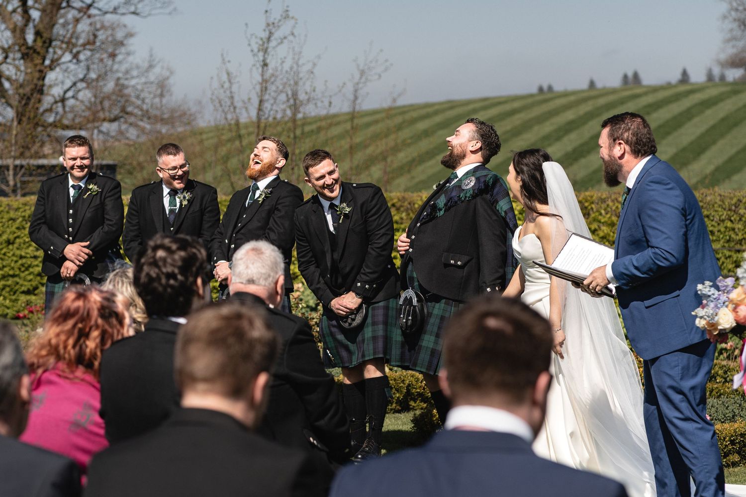 Knockraich Farm wedding photography.
