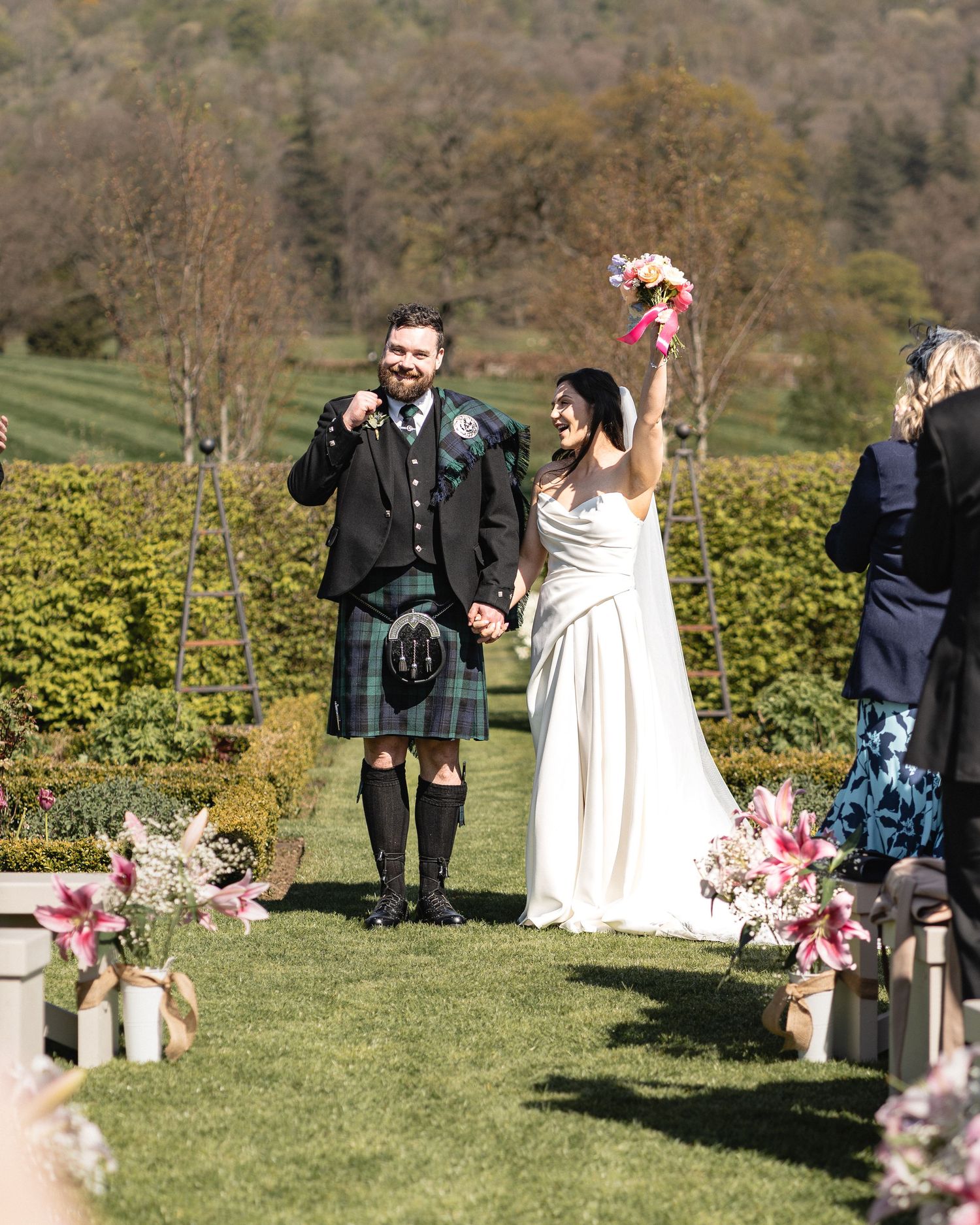Knockraich Farm wedding photography.