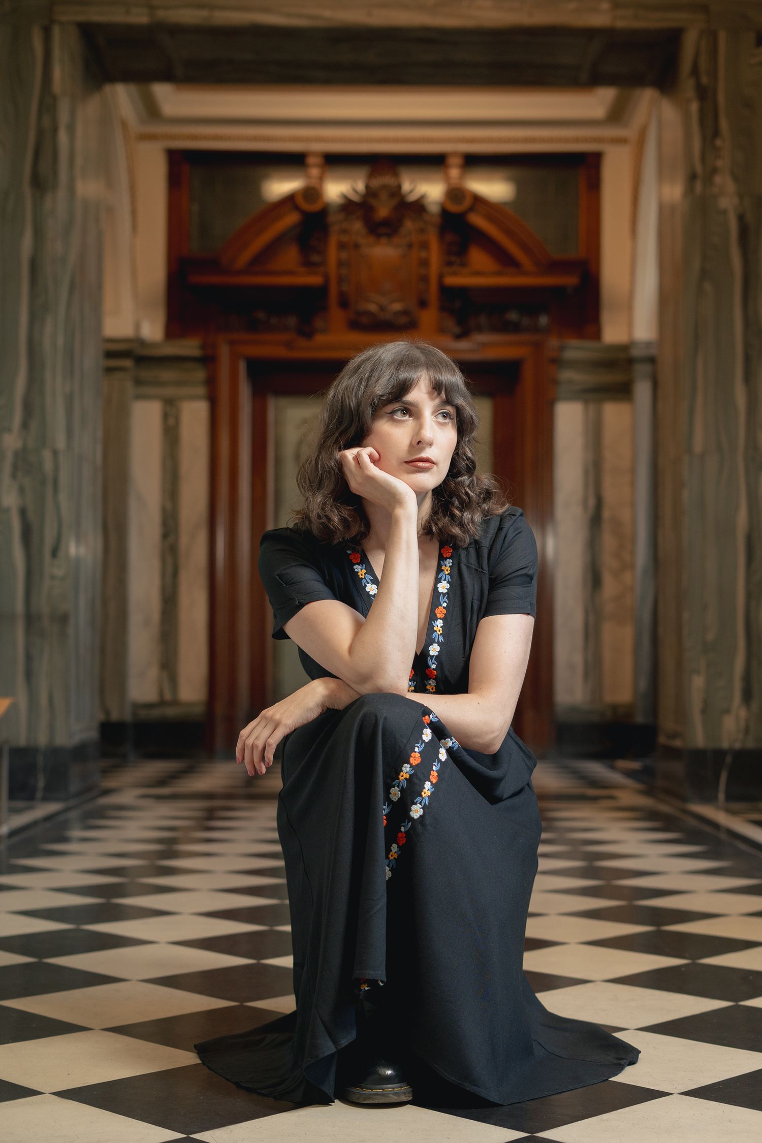 Author headshots, portrait shoot, Mitchell Library, scottish photographer.