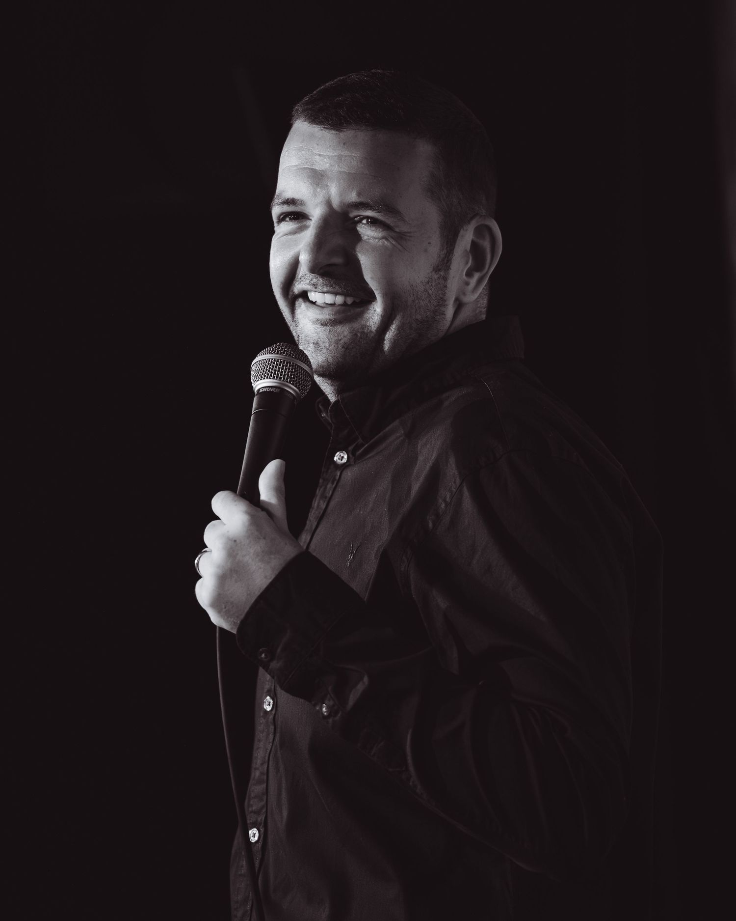 Brand shoot, comedy club, The Stand, scottish photographer. Kevin Bridges.