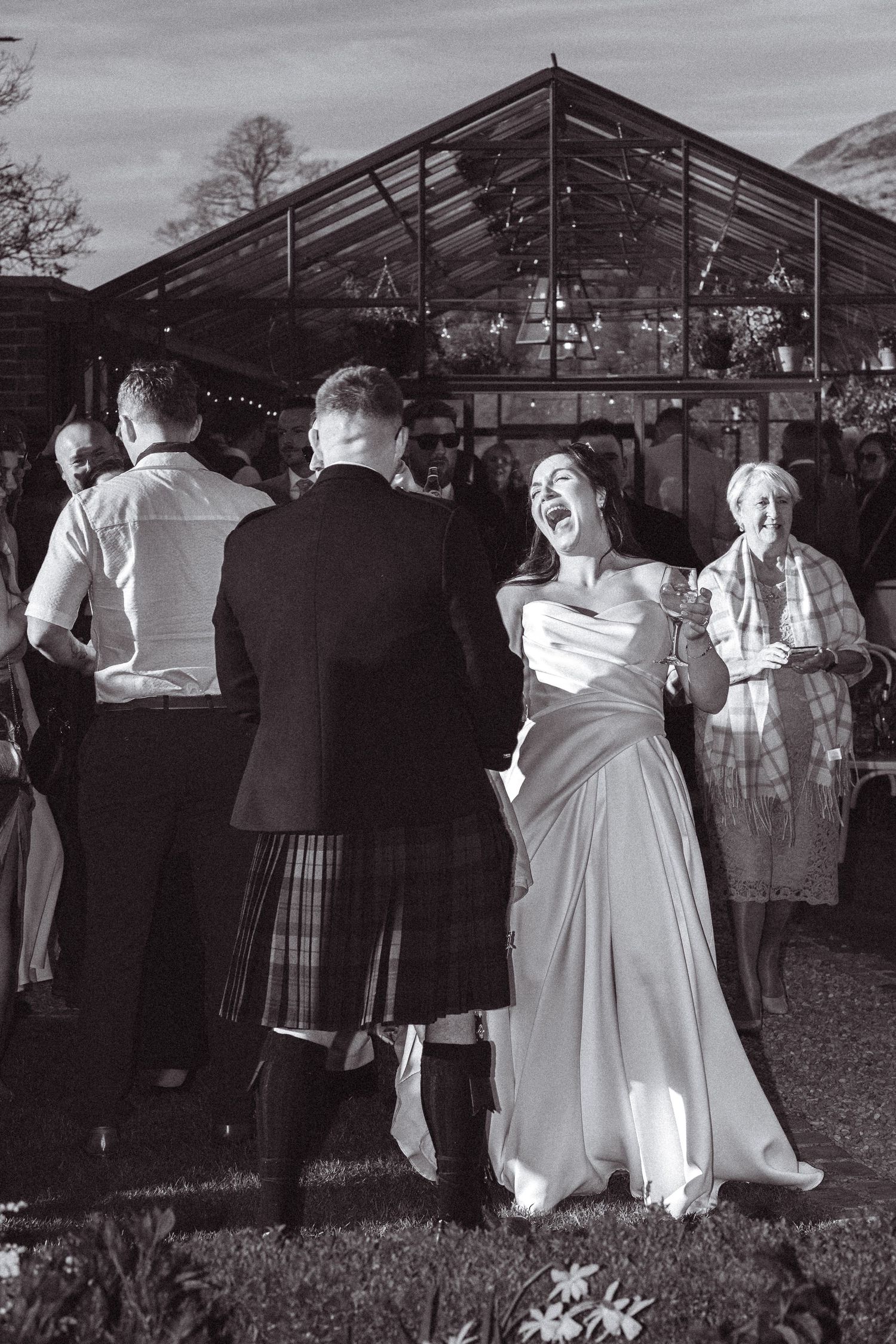 Knockraich Farm wedding photography.