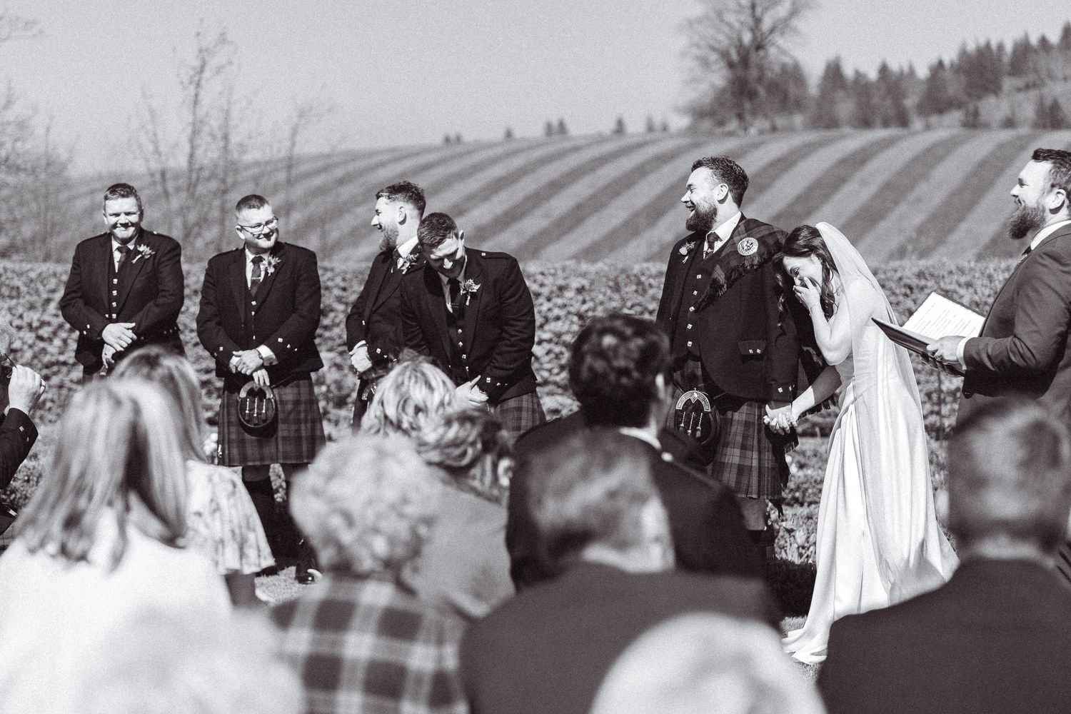 Knockraich Farm wedding photography.
