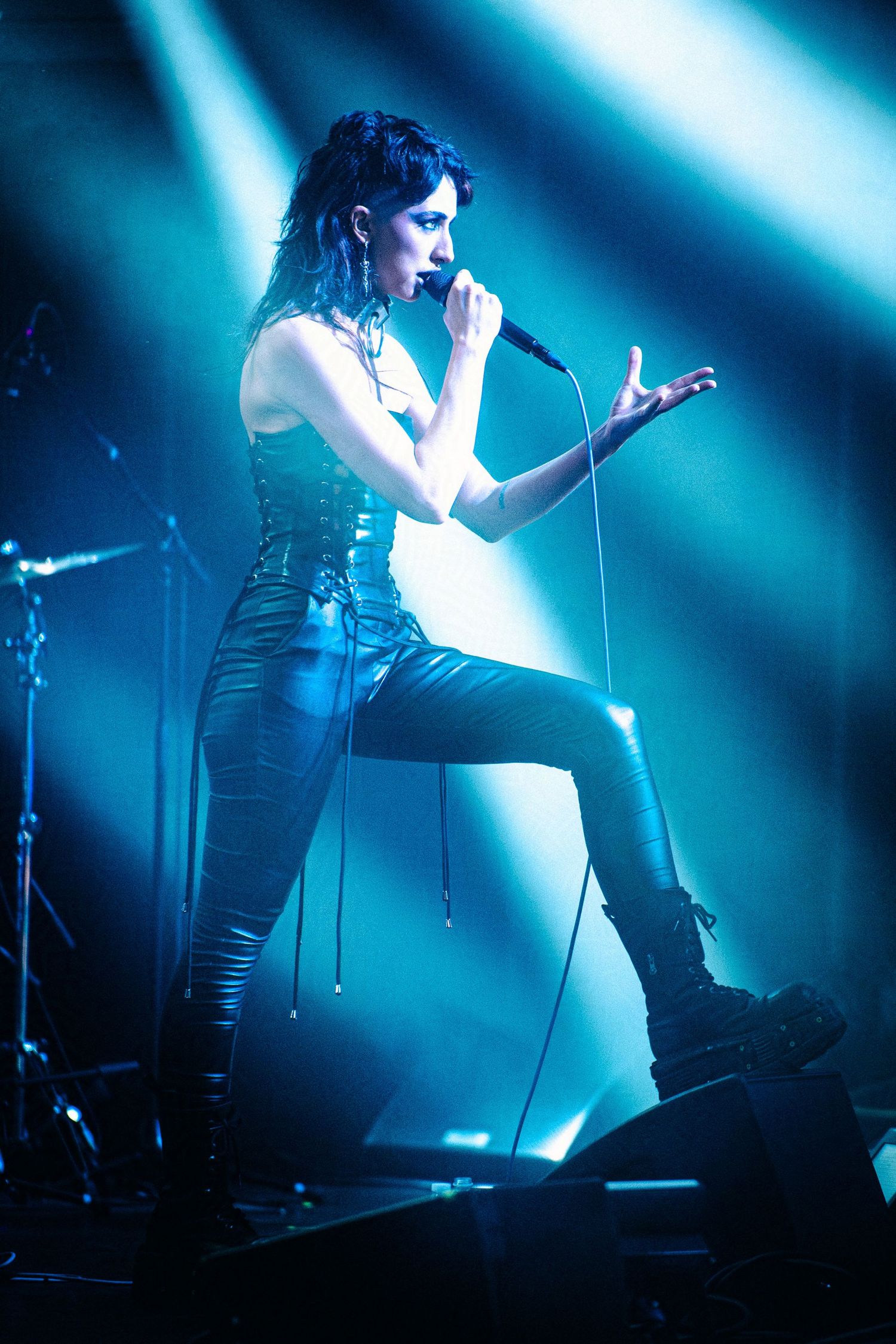 Vocalist Rita Lukea from the band Pixel Grip mid-performance. (Peaches Tour at The Bellwether)

© snapnon 2026