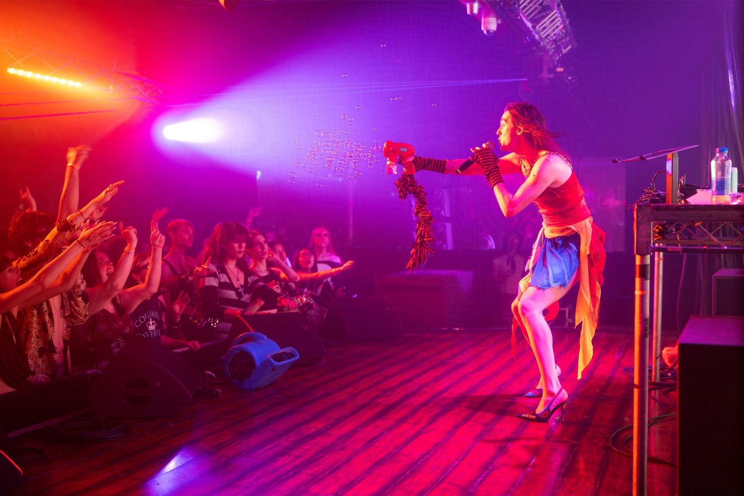 A performer shoots a bubble gun at the audience. (Subculture Pride 2025 at Catch One)

© snapnon 2026
