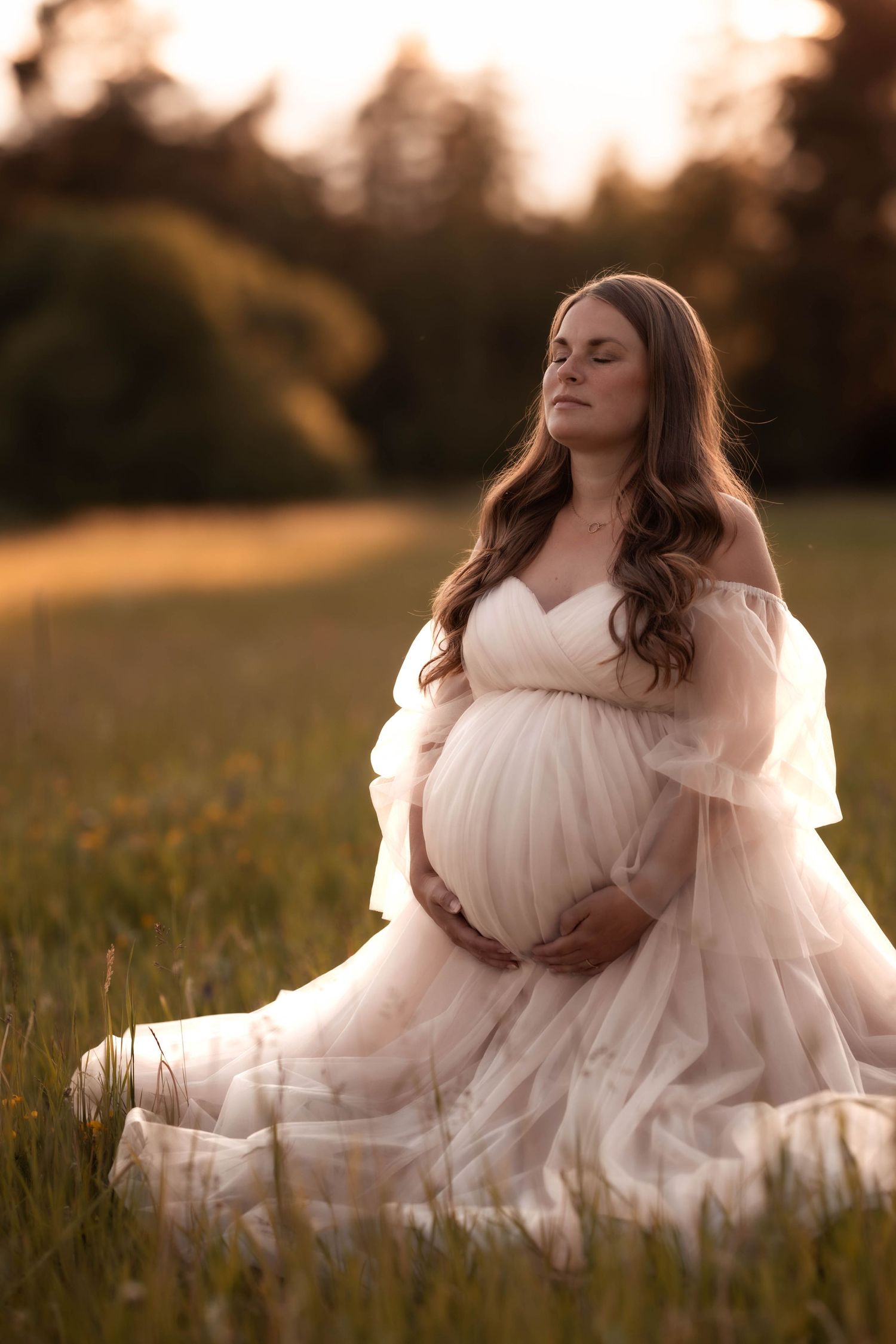 gravid äng, sommar
