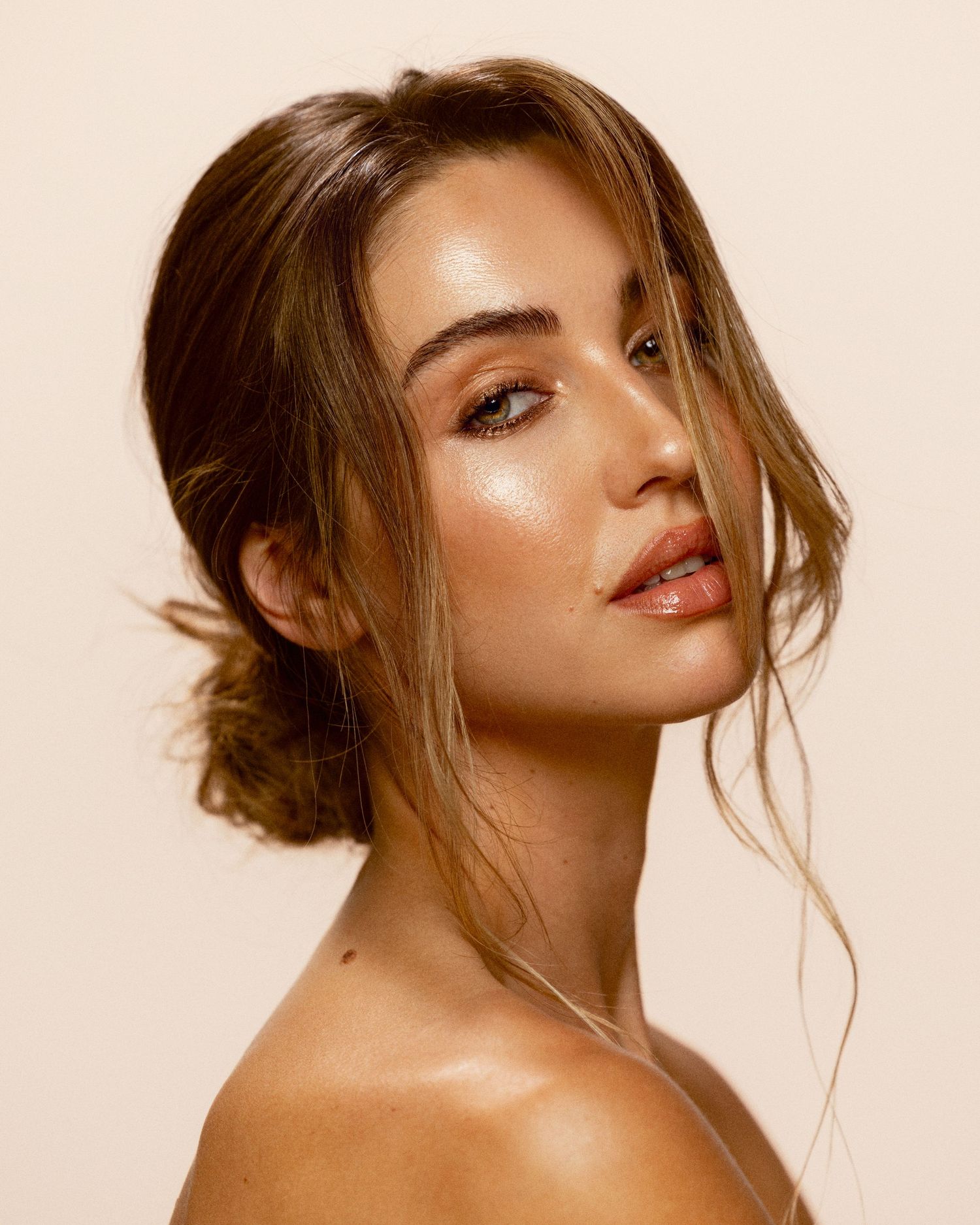 high end beauty photography with retouching on a super model shot in a south florida photo studio by a commercial photographer