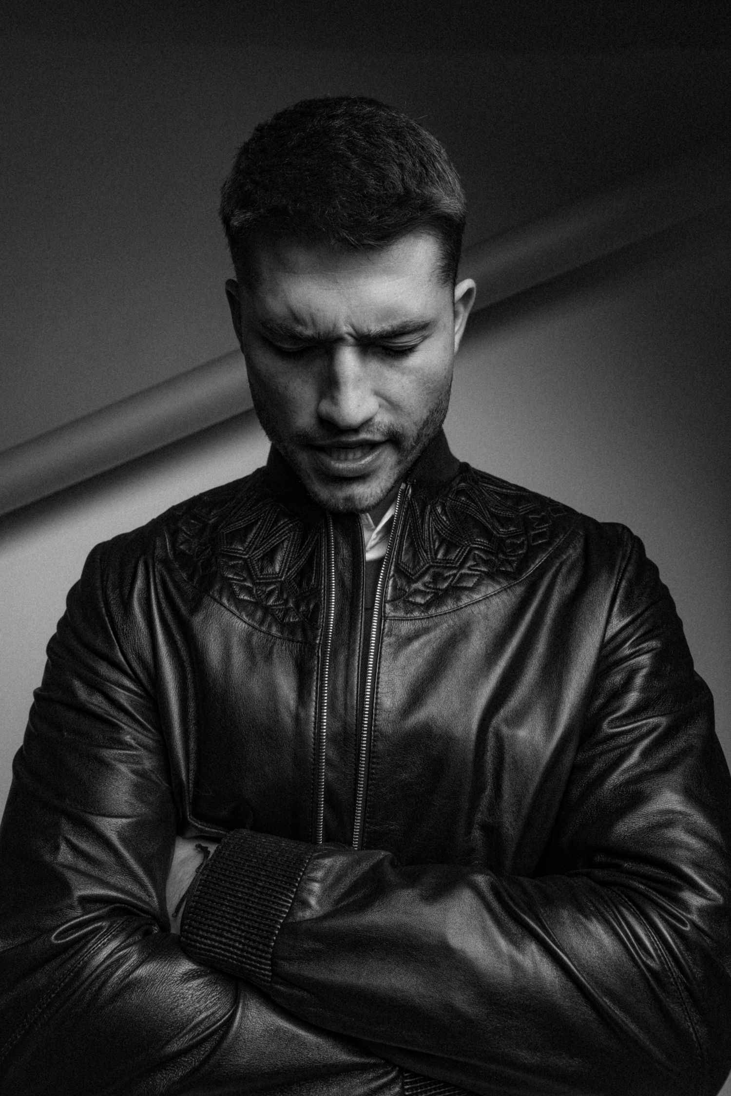 men's editorial studio portraits shot by south florida fashion photographer