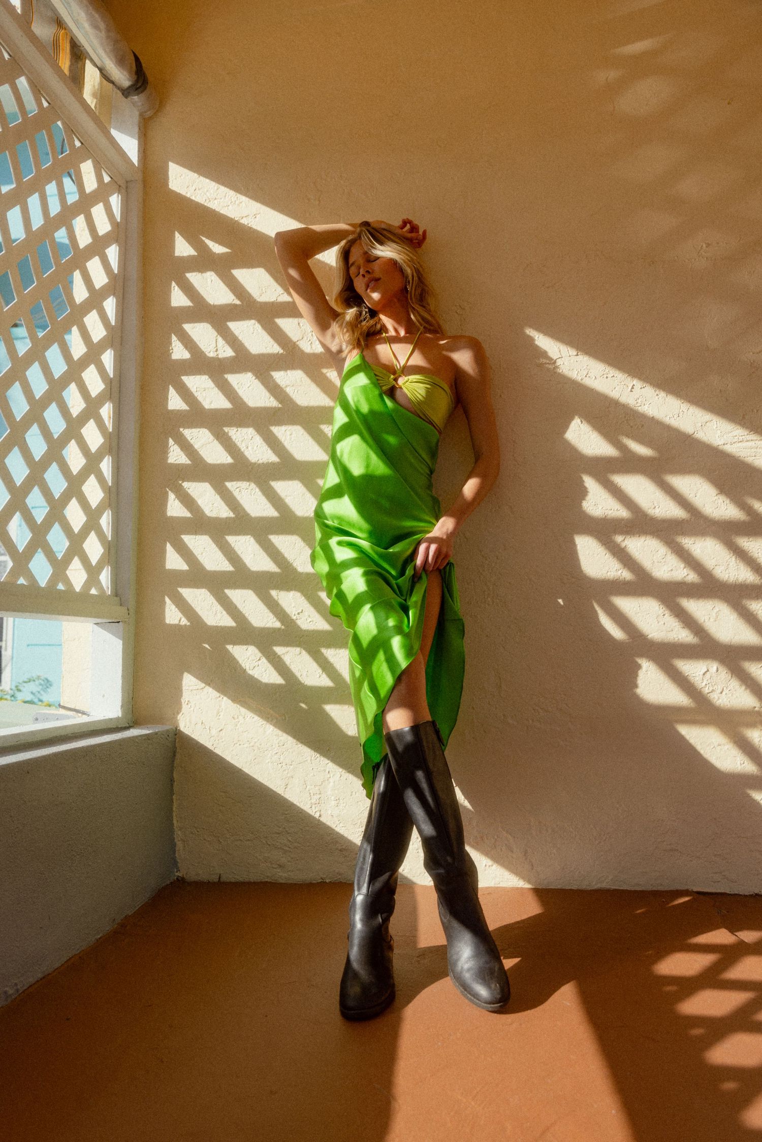 editorial style lifestyle photograph of high end model shot for a brand campaign