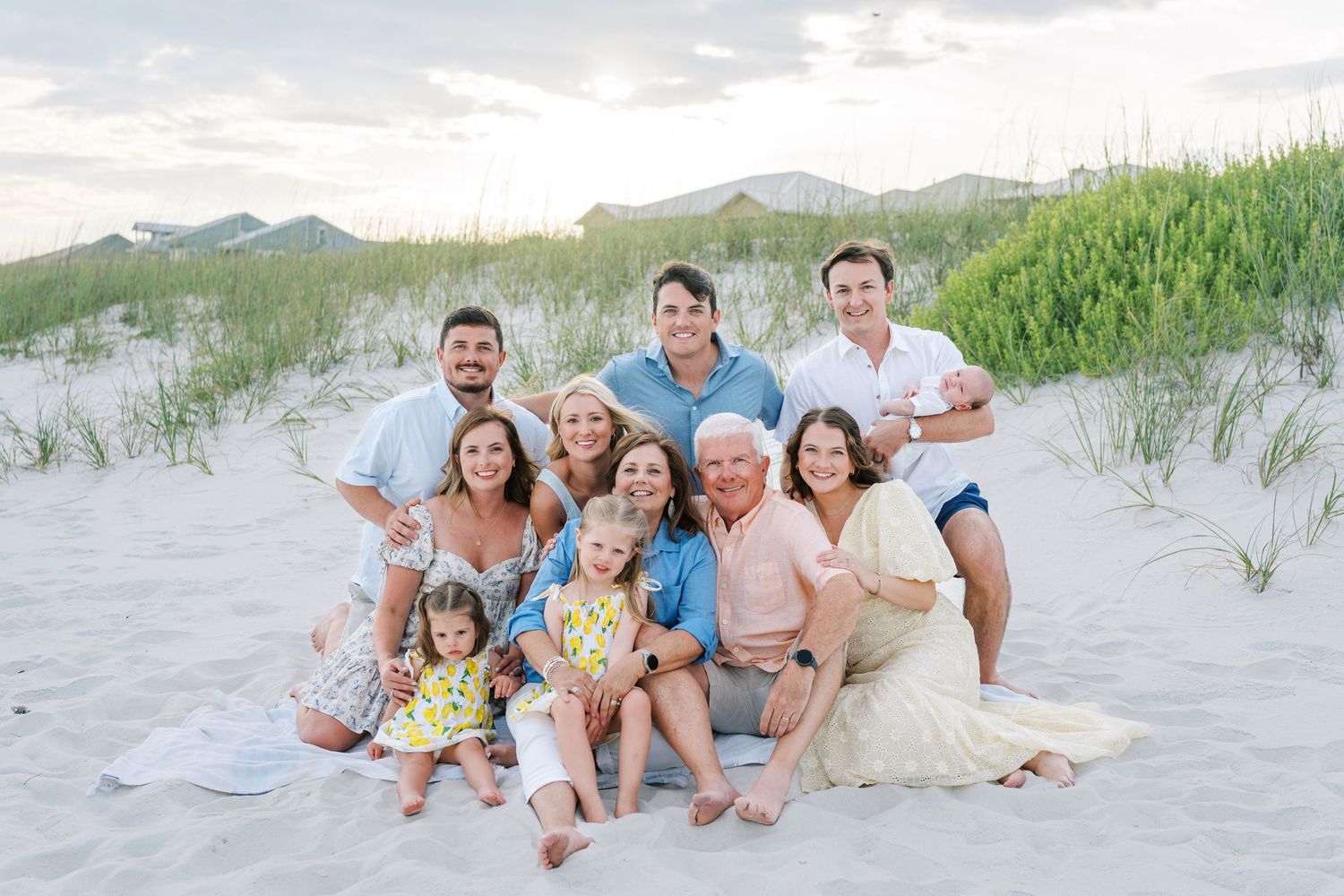 family vacation beach portrait