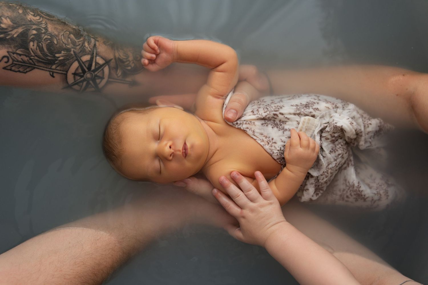 Bain de lait bébé