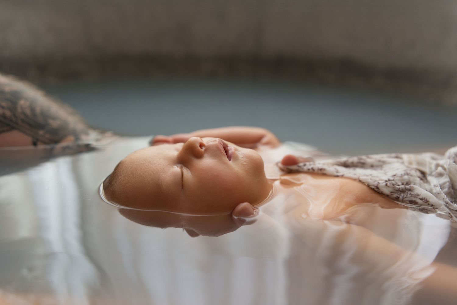 Bain de lait bébé
