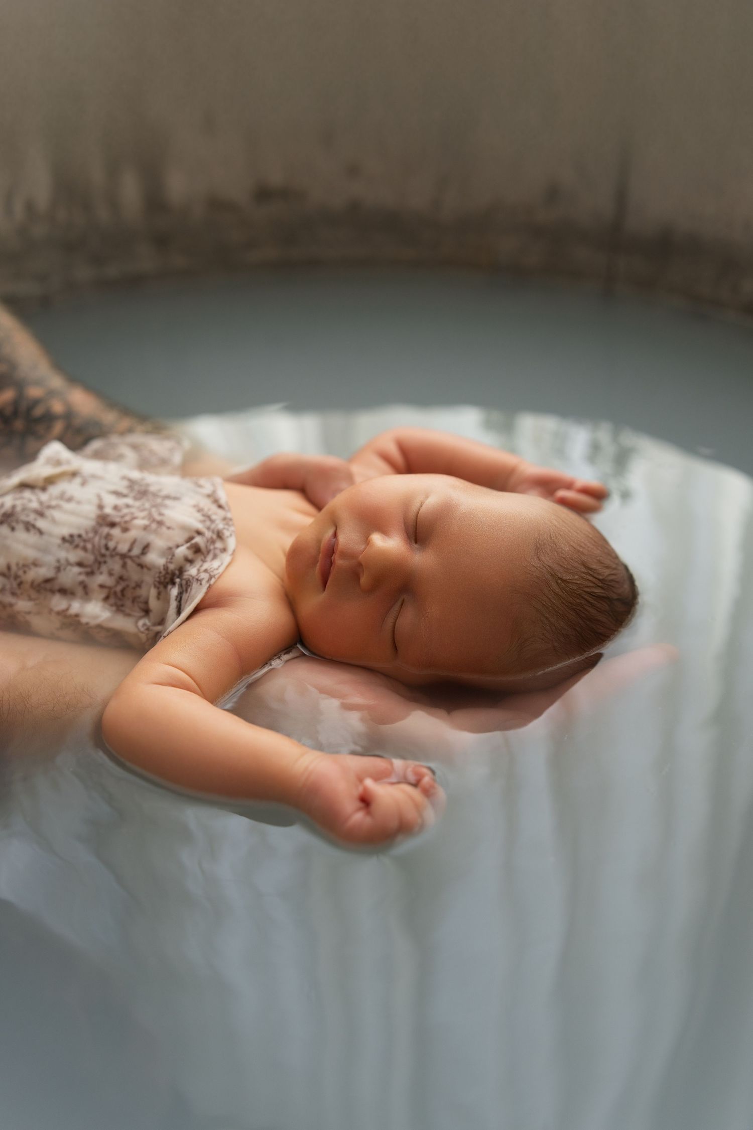 Bain de lait bébé