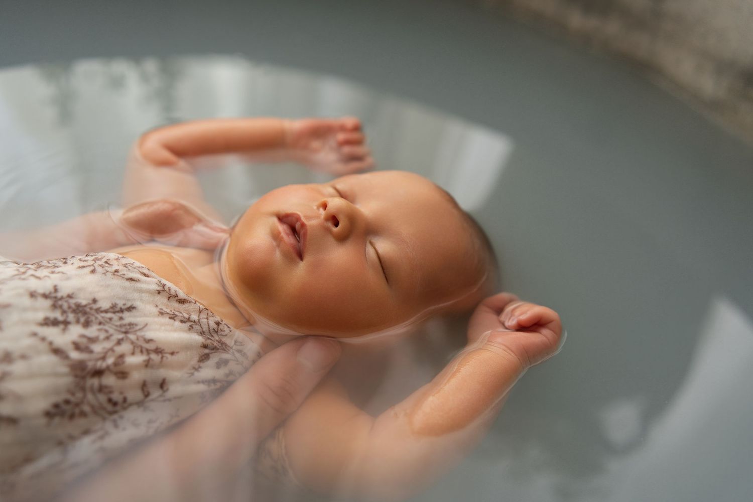 Bain de lait bébé