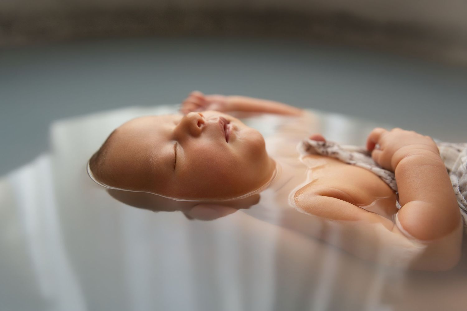 Bain de lait bébé