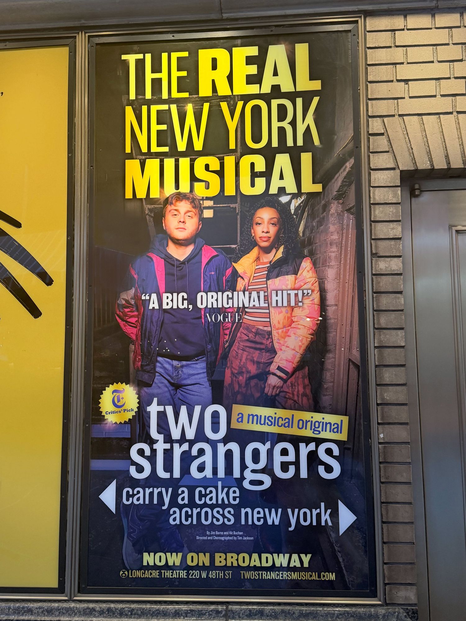 Poster for Two Strangers (Carry a Cake Across New York)