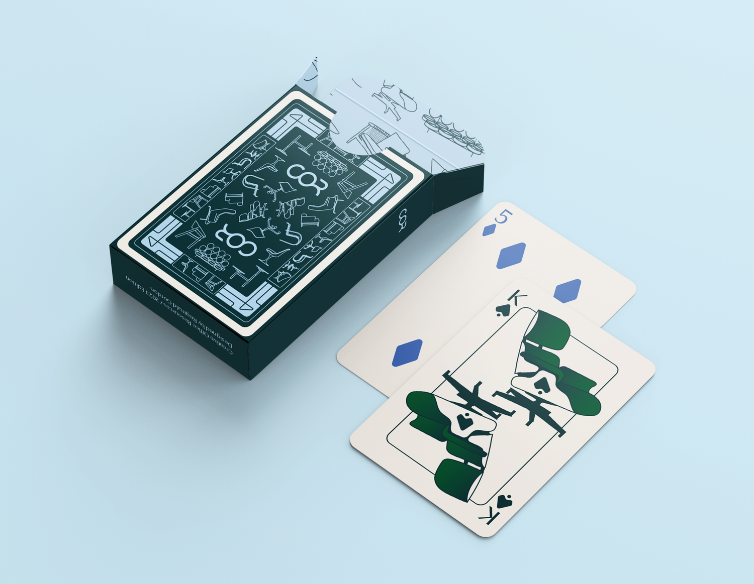Creative Office Resources playing card mockup