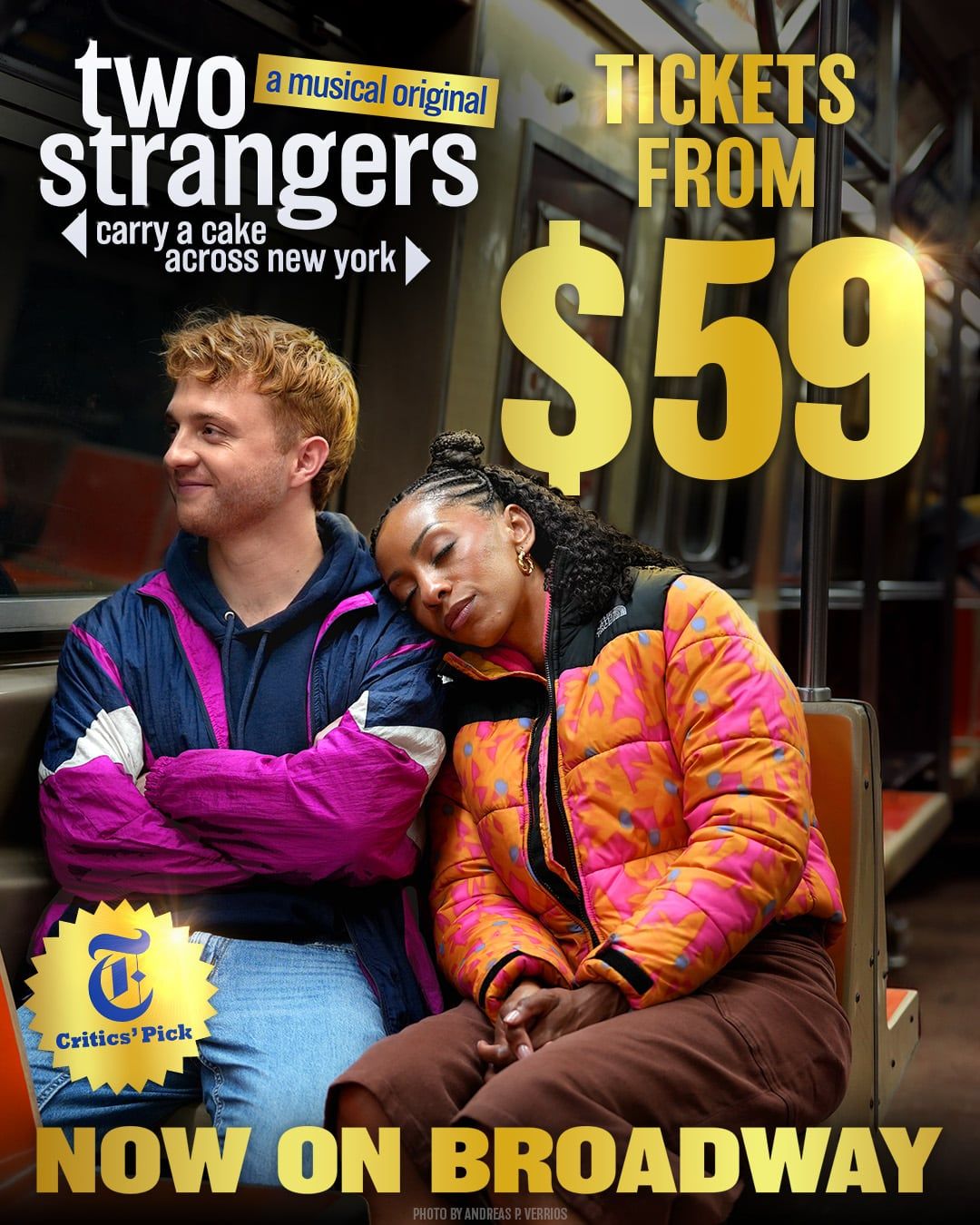 Social media ad for Two Strangers (Carry a Cake Across New York)