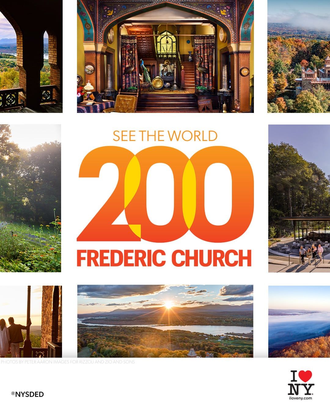 Social media ad for Olana's Frederic Church 200 campaign