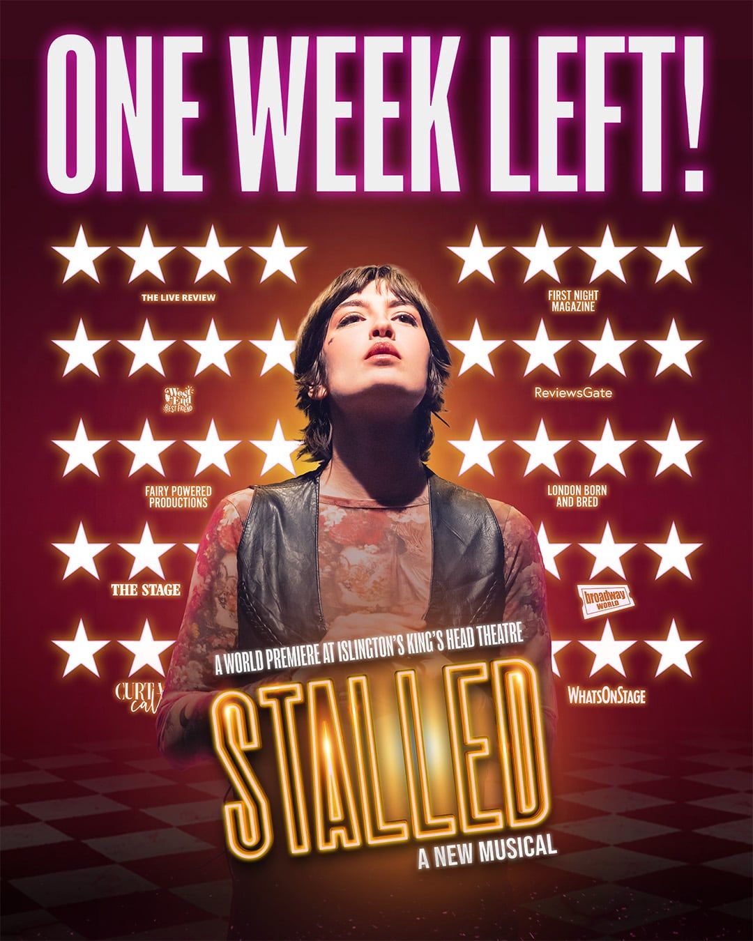 Social media post for Stalled: A New Musical