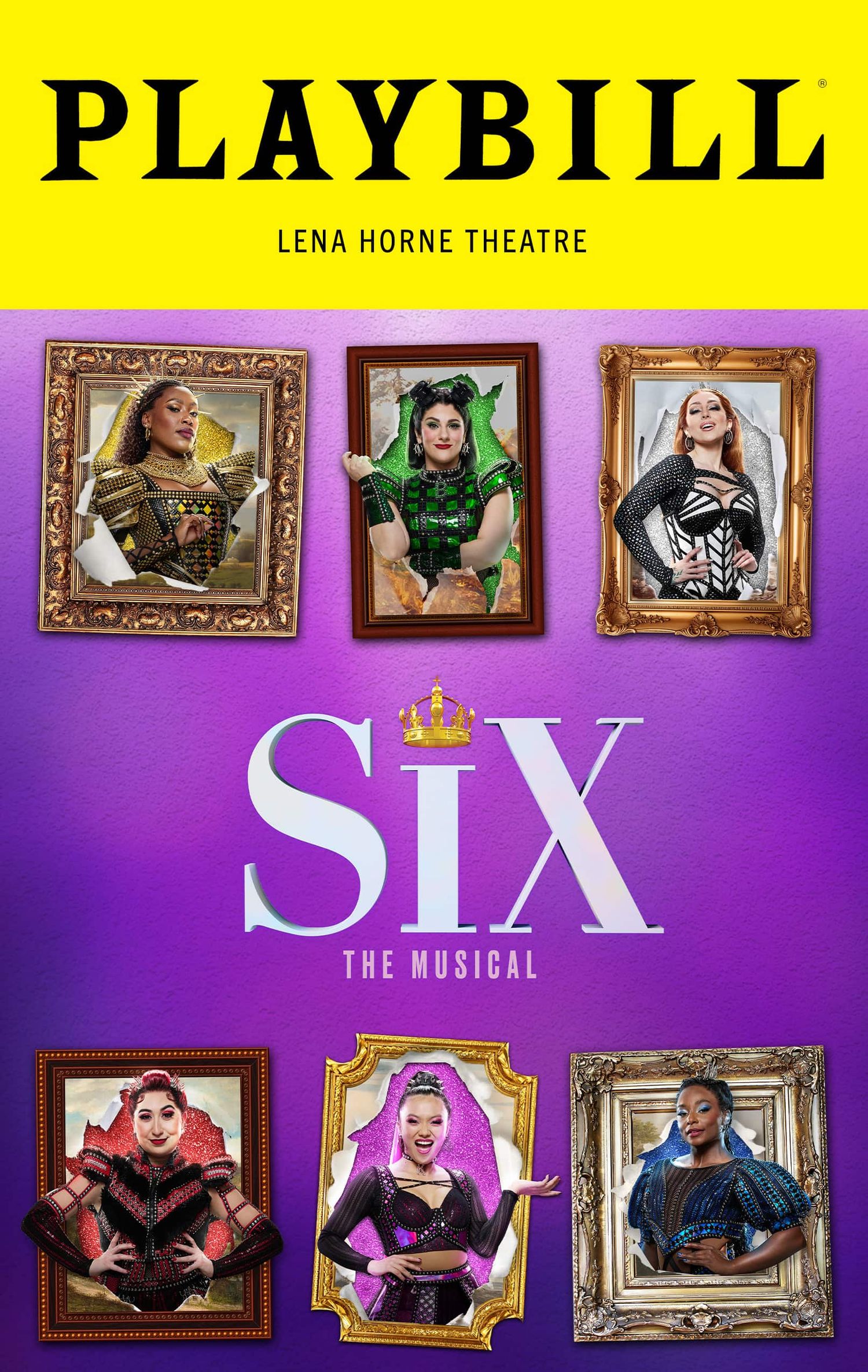 January 2026 exclusive Playbill cover for SIX the Musical
