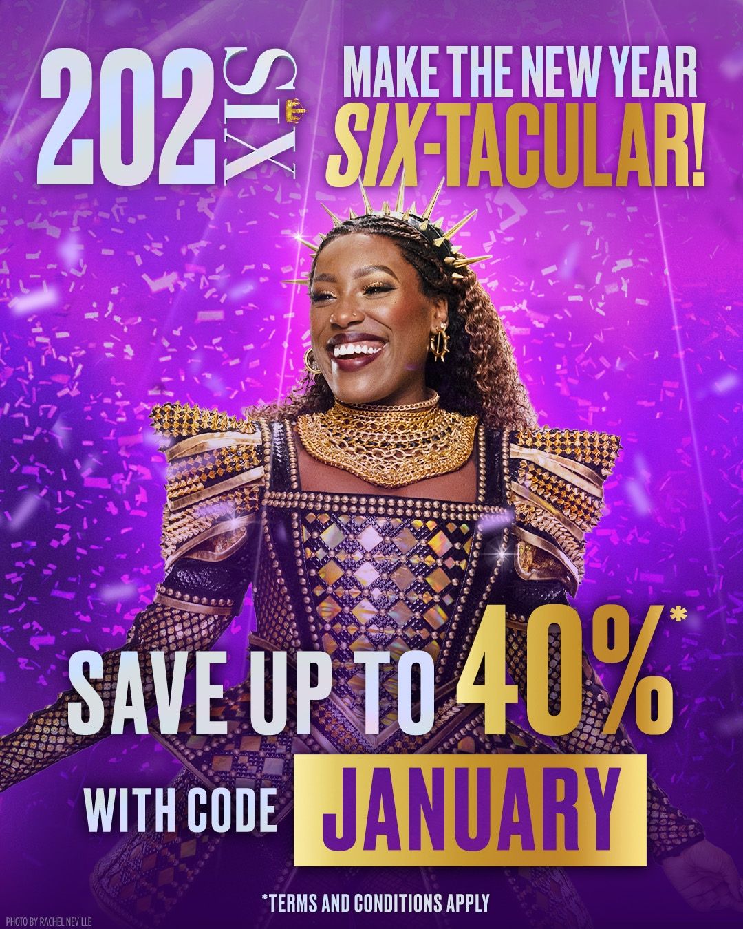 Social media ad for SIX the Musical