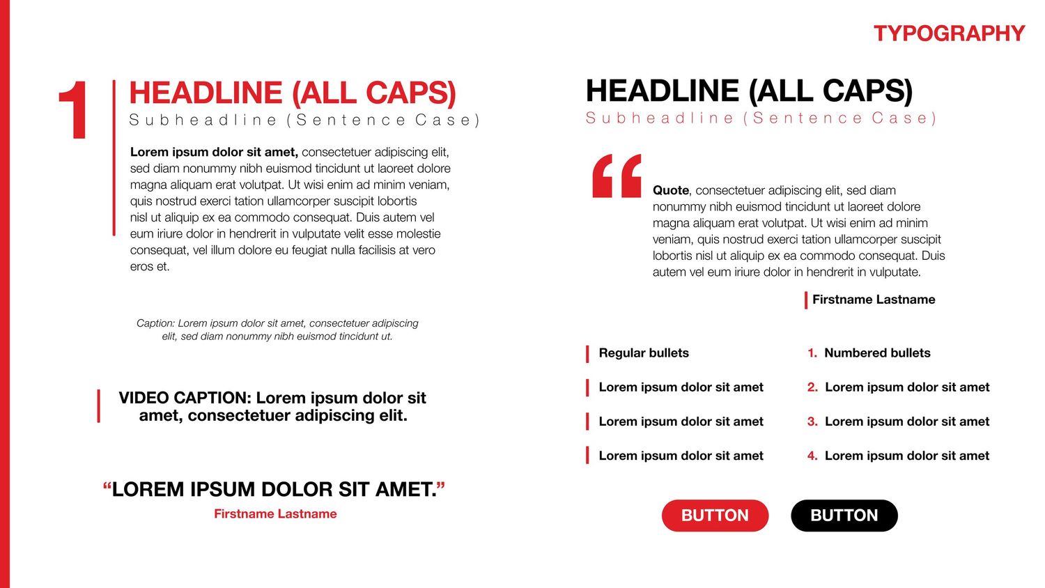 Red Mirror Studios Typography