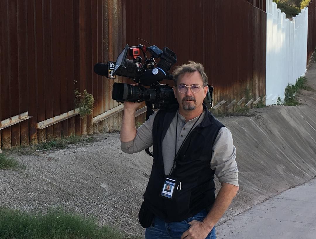 James in 2018 on the Border between Arizona and Mexico