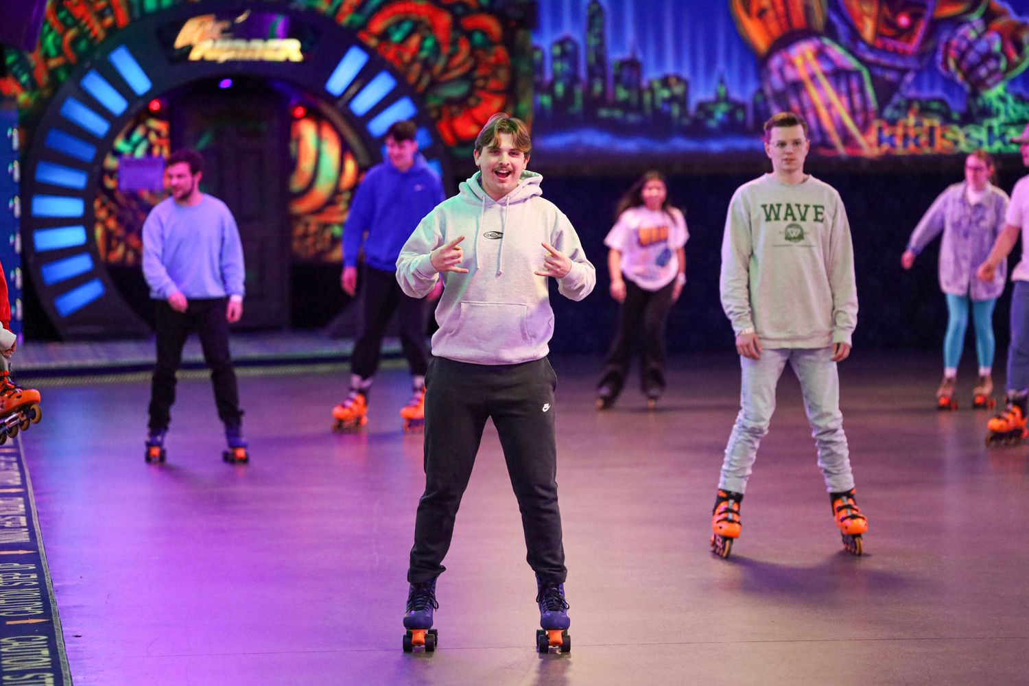 Skate Night for WAVE College Ministry.