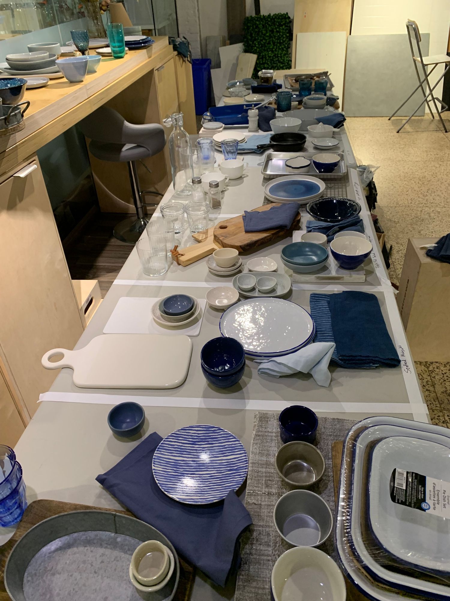 All the props laid out and ready to go!