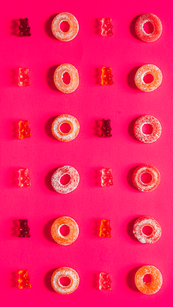 Fruity Gummy Bears and Peach Rings from Smart Sweets