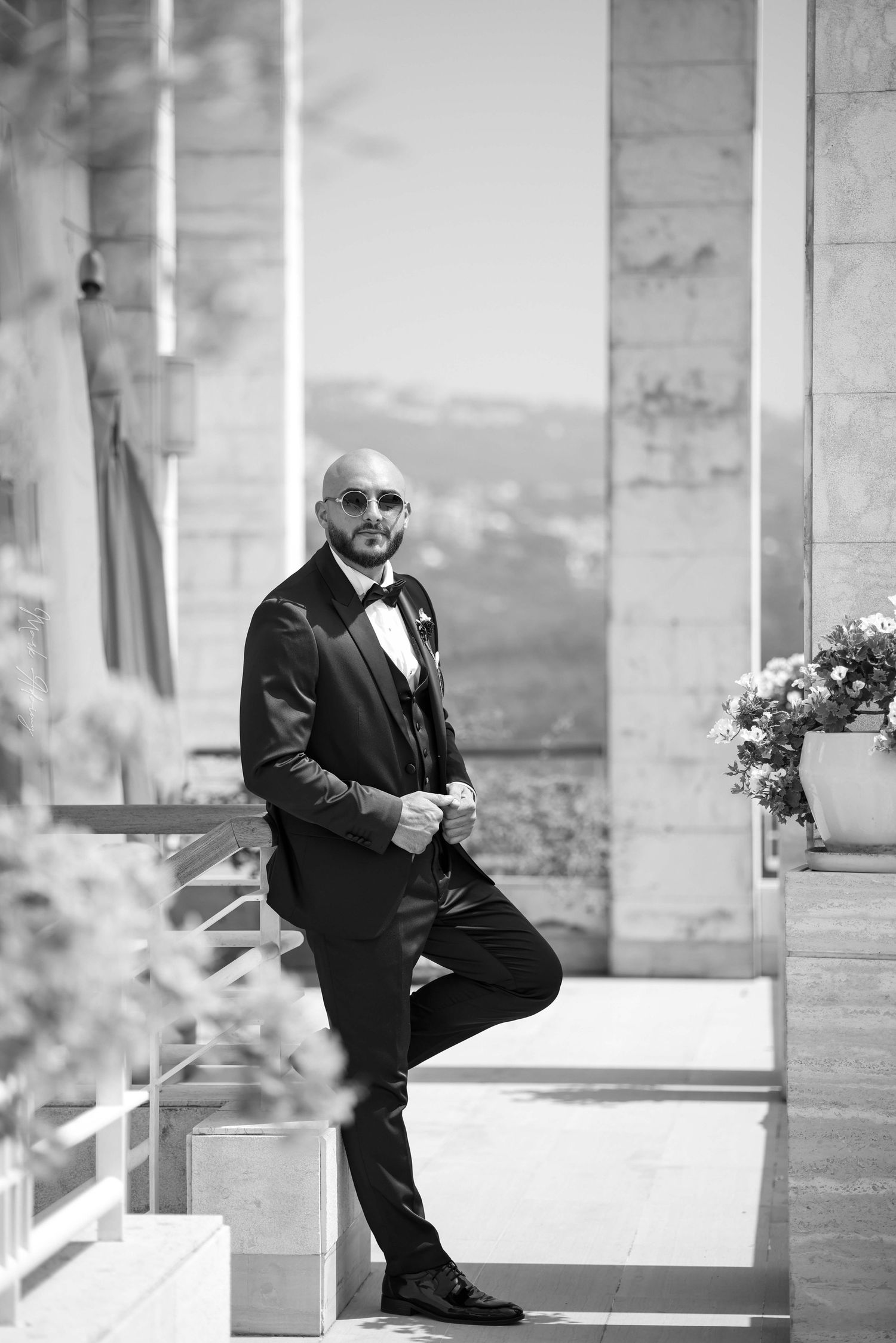 Lebanese groom photoshoot before his wedding ceremony