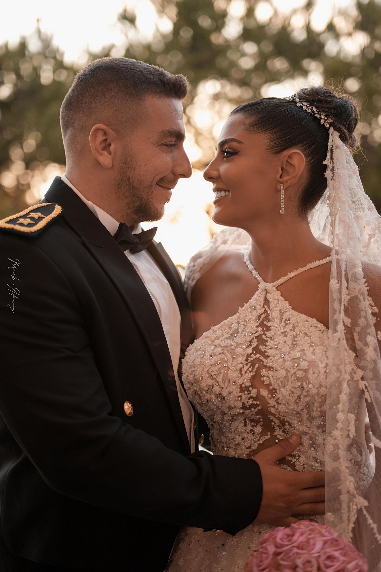 Breathtaking Lebanese couple during their wedding photoshoot