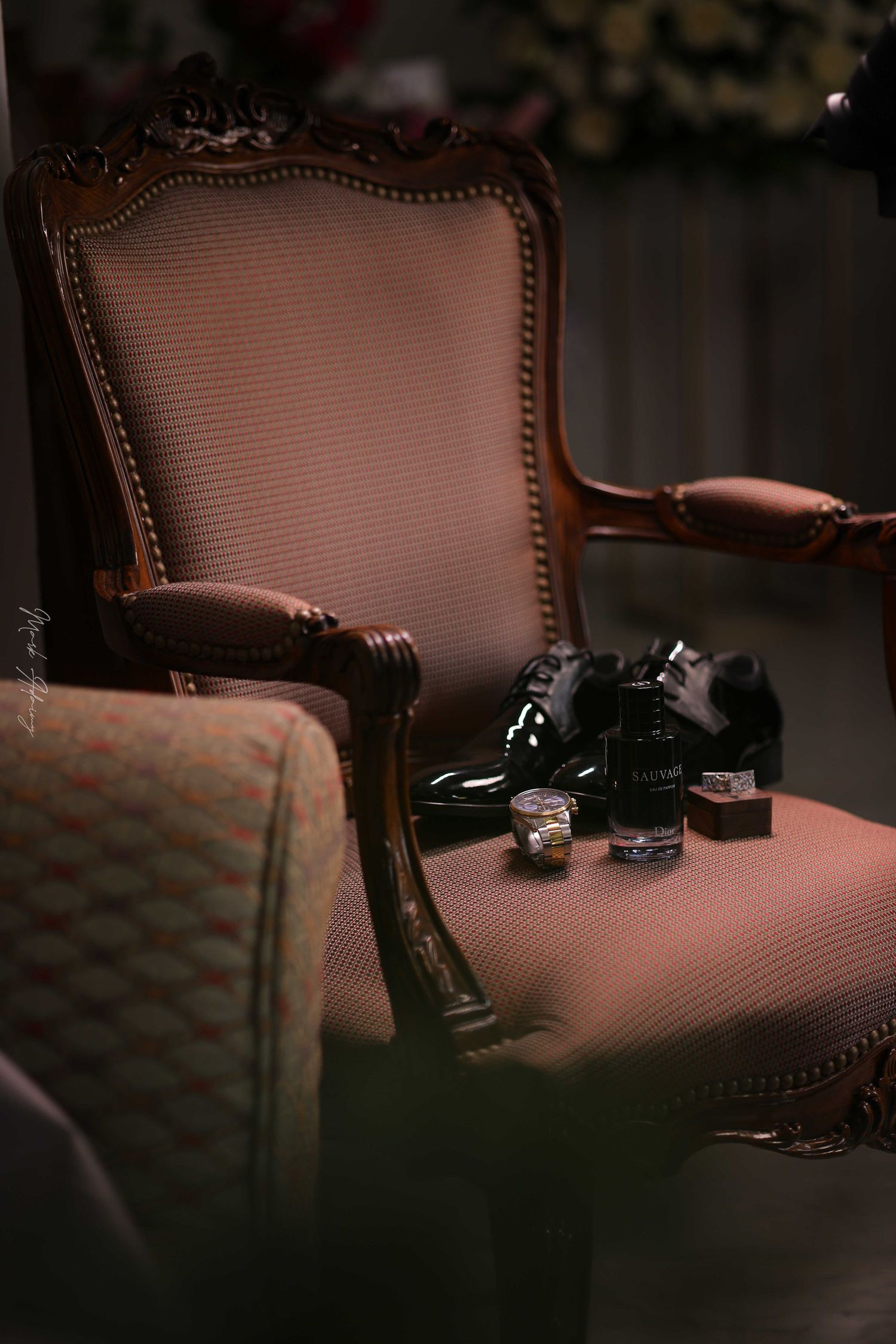 Photography of details for Lebanese groom's accessories