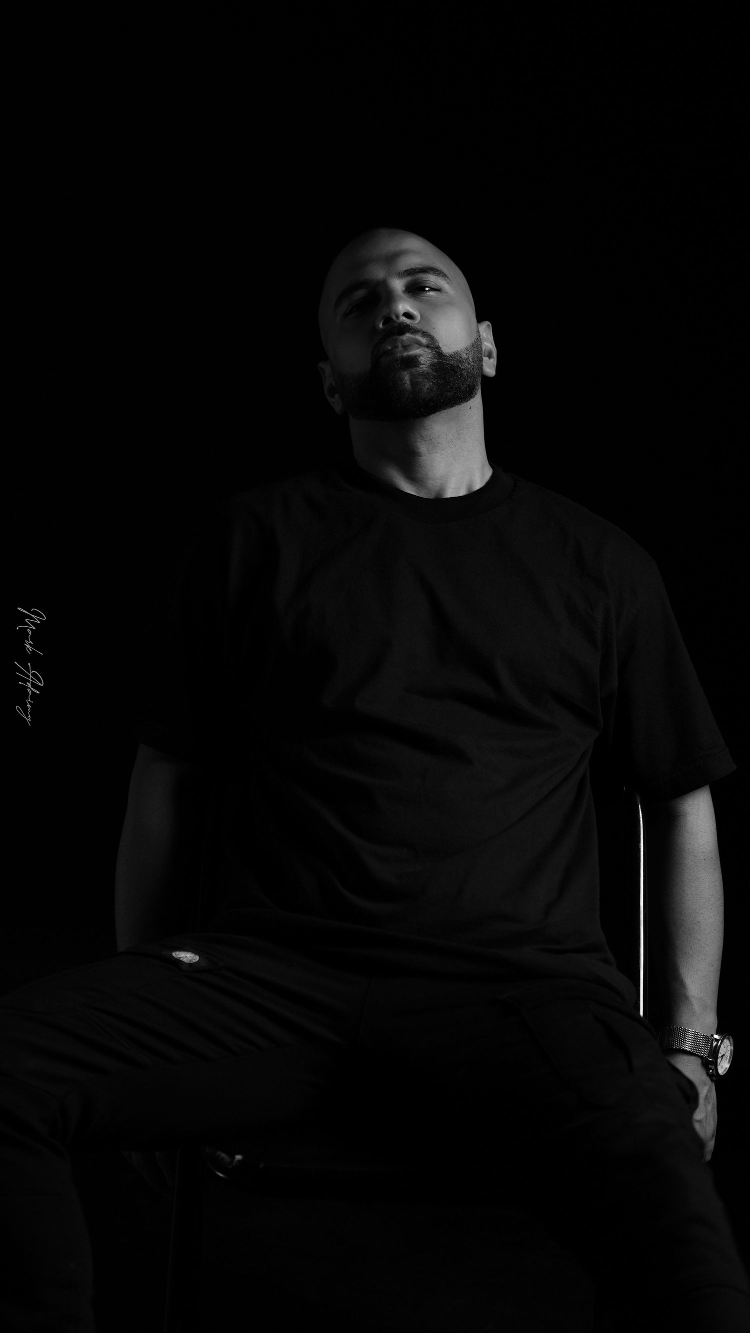 Lebanese male model in artistic picture
