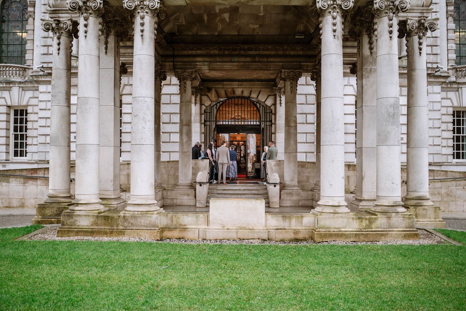 Wedding ceremony party outside Belfast City Hall for an LGBTQ+
