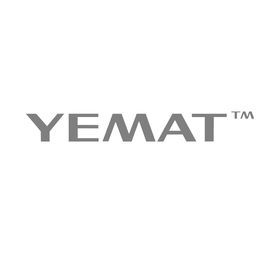 YEMAT trademark logo design in minimalist gray text.